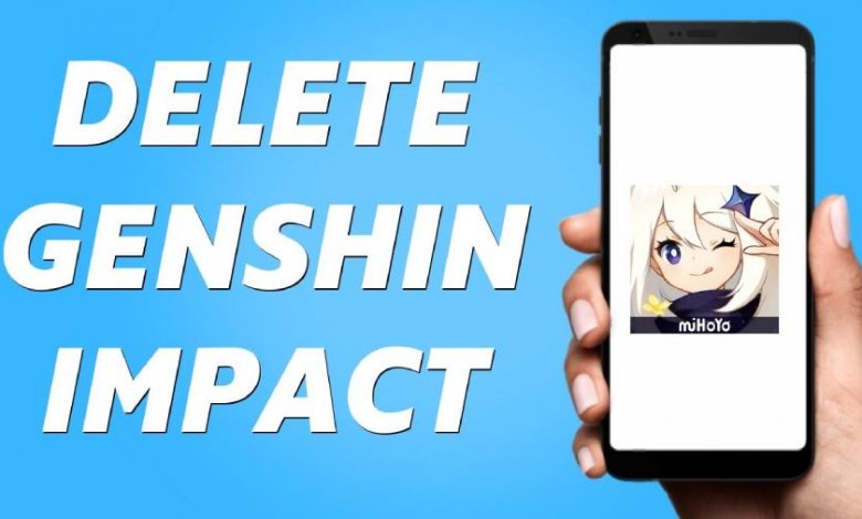 how to delete genshin impact account