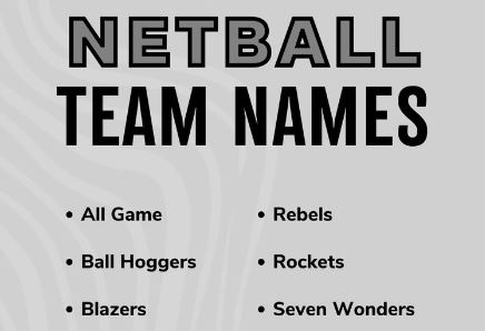 50+ Netball Team Names