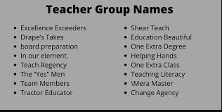 Photo of 150 Best Teacher Group Names List in 2024